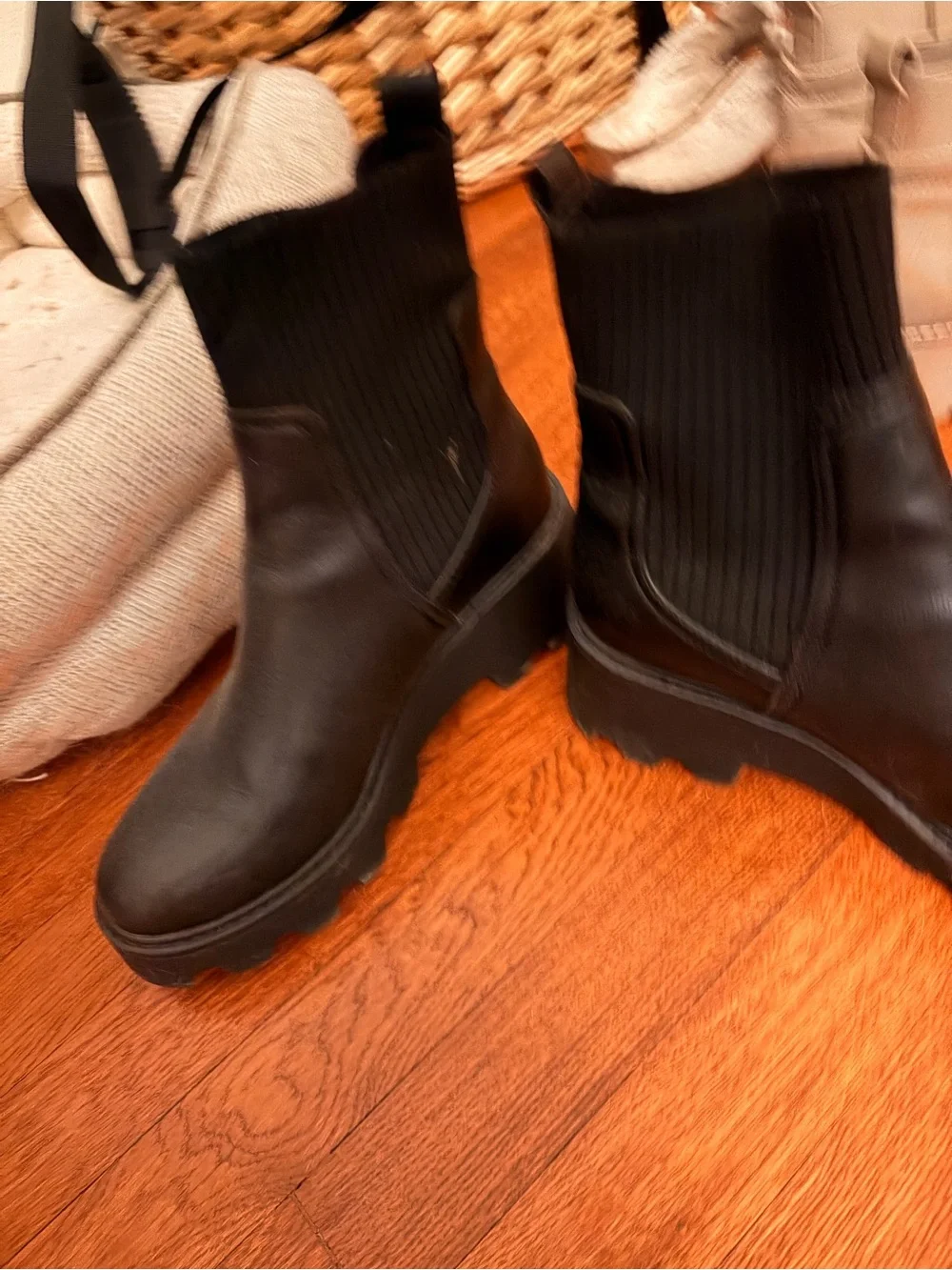 DV by Dolce Vita Black Chelsea Ankle Boots